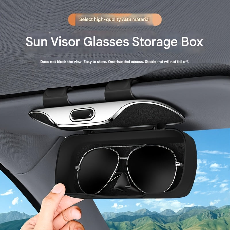 Universal Storage Box for Car Sun Visor, Designed for Glasses And Bills, Serving As a Multifunctional Accessory for Your Vehicle'S Interior