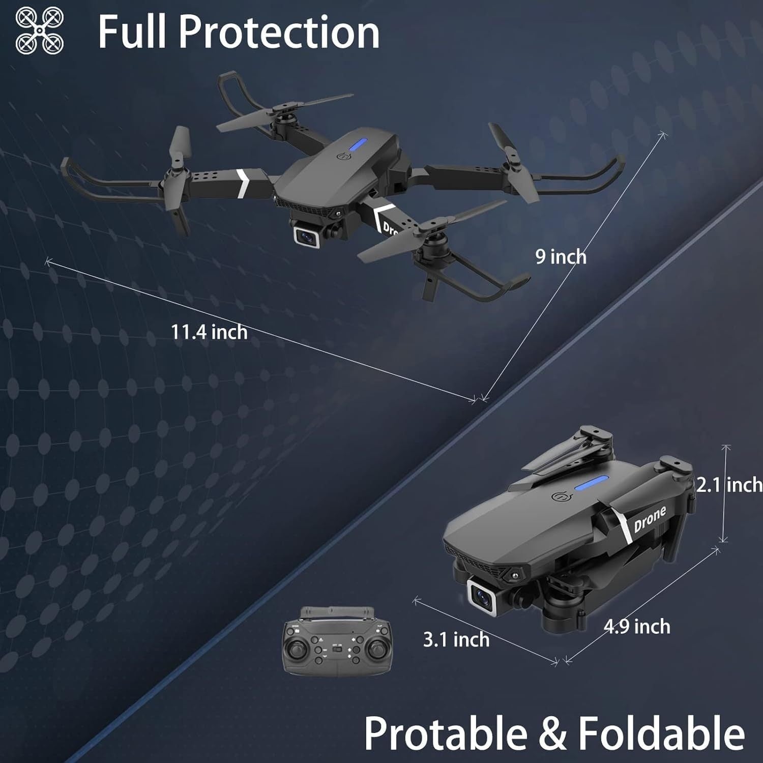 SkyView Foldable Aerial Camera Drone
