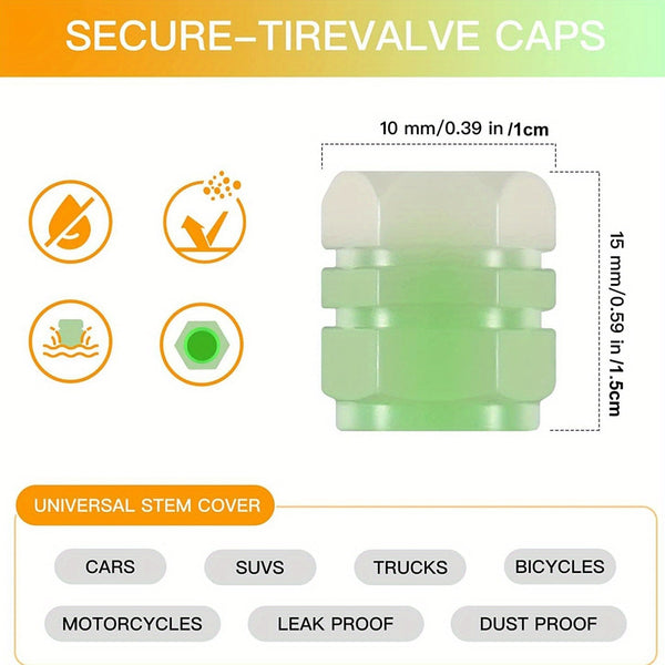 Glow Valve Tire Caps Kit Pro